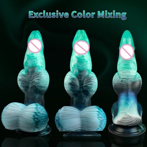9 INCH Realistic Monster Alien Horse Inflatable Anal <b>Dildo</b> with Suction Cup - Product Image 4