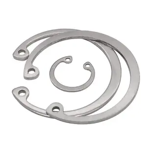 Elementi di fissaggio anello di ritegno in metallo interno in acciaio inossidabile a spirale per alberi DIN 471 472 7-180