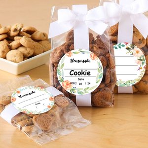 Étiquette autocollante pour bocaux Mason, motif floral aquarelle, pour marquage de date et contenu, idéale pour la cuisine et le stockage alimentaire - Product Image 2
