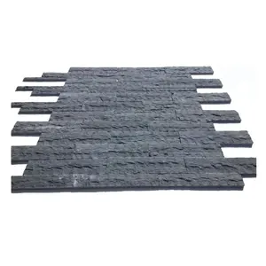 Hot Selling Hotel Home Exterior Black Limestone Wall Cladding Tiles