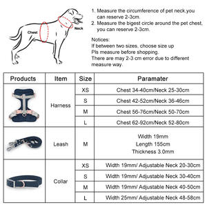 デザイナーノープルドッグハーネスベストPVCドッグカラーとリーシュソフトブレスエアレイヤードッグハーネスバッグセット付き - Product Image 4