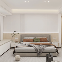 Armoire de chambre moderne classique en bois écologique, grand rangement, taille personnalisable pour ensemble de chambre, multi-usages, idéale pour centre commercial