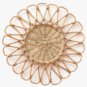 Mantel individual de ratán Natural tejido a mano vietnamita, posavasos estilo jacinto de agua, alfombrilla de aislamiento térmico impermeable antideslizante, mimbre - Product Image 5