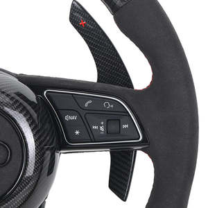 Alcantara Grip Carbon Fiber <strong>LED</strong> Illuminated Steering Wheel for Audi A3 A4 A5 A6 B7 8V B9 S3 S4 S5 RS3 RS4 RS5 RS6 <strong>RS7</strong> C7 C8 Q5 - Product Image 4