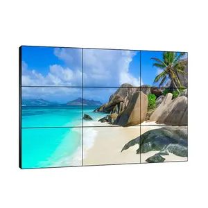 4K Splicing Screen LED Video Wall 46 49 55 LCD Panel 2x2 2x3 3x3 Controller Android Operating System 8mm Pixel Pitch Conference