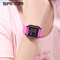 Jam Tangan Sanda 2174 Model Terbaru Mewah Antik untuk Pelajar, Olahraga, Multifungsi, Tahan Air 5BAR, Digital, Stopwatch, Alarm
