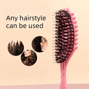 Cepillo de peinado de alta calidad Cepillo de <span class=keywords><strong>pelo</strong></span> de cerdas de jabalí Dientes Mejor cuidado del cabello Cepillo de <span class=keywords><strong>pelo</strong></span> de ventilación profesional - Product Image 6