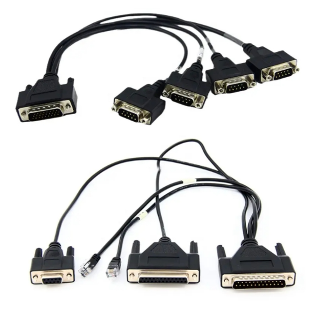 Professional Cable Assembly Manufacturer Custom D-SUB Cable DB9 DB15 DB37 DB44 HDB62 DB25 Cable