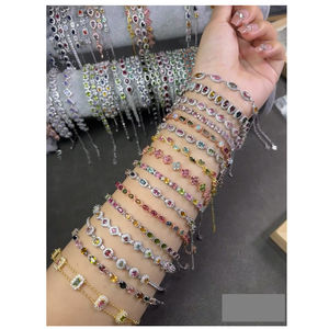 Pulseras-por-mayor Jewelry Charm Mujeres Chapado en oro Pareja Pulseras & Brazaletes Pulseras-fashion-Jewelry pulsera de plata - Product Image 1