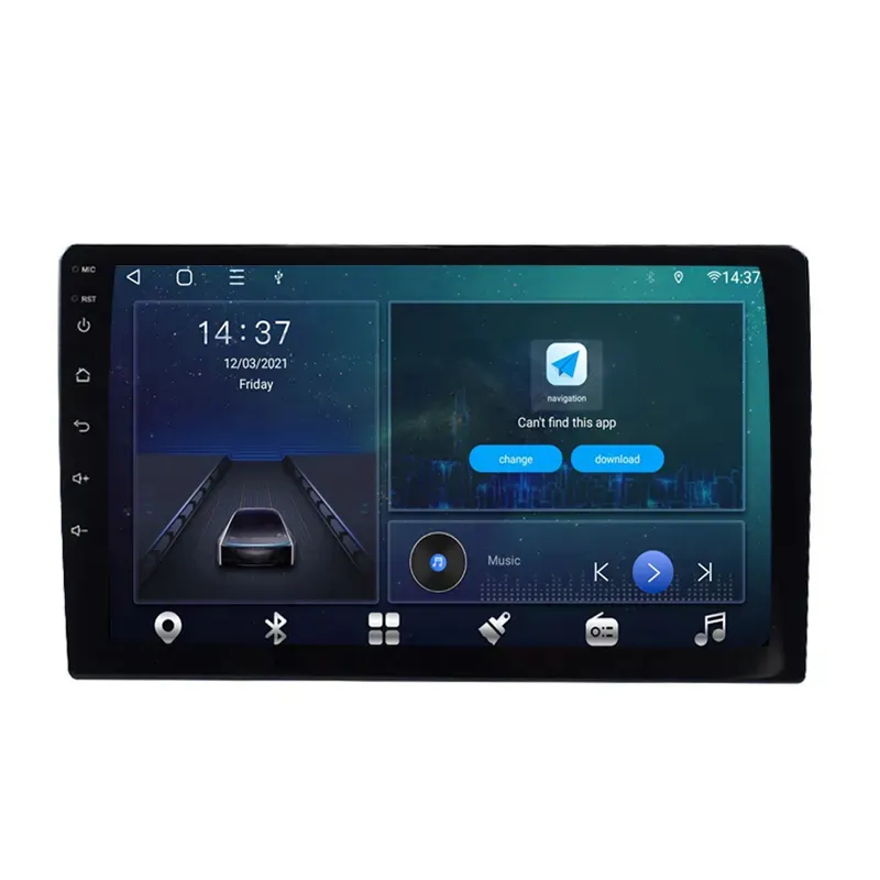 Reproductor multimedia con Android 11 y navegación GPS para coche, autorradio 4G con pantalla de 1080P, QLED, 8 núcleos, DVD, CarPlay