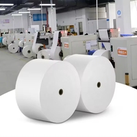 Papier d'étiquettes auto-adhésif semi-brillant en rouleau jumbo pour l'impression de codes-barres