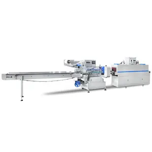 Fresh Frozen Fruit And Vegetable Weighing Film Packing Machine Automatic Veget Tray Pillow Flow Packaging Wrapping Machine