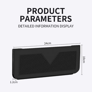 2025 nouveau Design en cuir sac de rangement de voiture dans <span class=keywords><strong>la</strong></span> voiture support pour téléphone adhésif multifonctionnel en cuir poche organisateur suspendu sac étui - Product Image 3