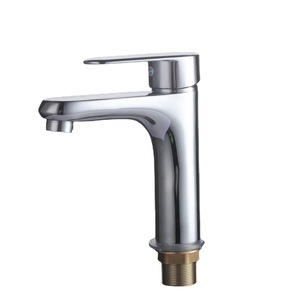 Robinet de lavabo en laiton à poignée unique avec cartouche céramique, à poser sur le plan, pour lavabo de salle de bain - Product Image 4