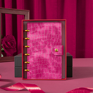 Libro de colección de portatarjetas con bolsillos de PP transparentes con estampado de cocodrilo para suministros escolares y de oficina - Product Image 2