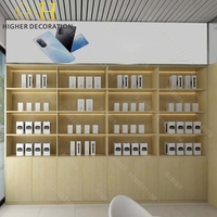Tables de présentation modernes pour kiosque de téléphonie mobile, vitrine d'accessoires, présentoir en verre trempé pour magasin de téléphonie mobile, présentoir pour coques de téléphone