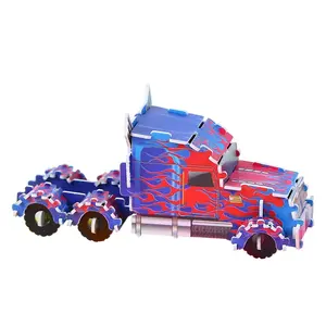 El mejor producto con Robot en <span class=keywords><strong>3D</strong></span> Puzle para el cumpleaños del niño Juguete educativo Diy Juguete de dibujos animados Juguete de plástico - Product Image 1