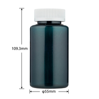 Bouteilles en capsule HDPE de 200 ml de qualité professionnelle OEM ODM, surface brillante, robustes, étanches, avec bouchon à vis en PE pour usage clinique