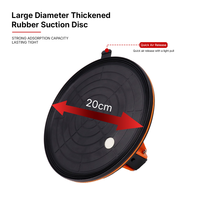 TOPSUMWAY Juego de ventosas de vacío manuales de grado industrial de 20 cm con fuerza de succión de 200 kg y estuche de plástico, modelo TW-XP2002