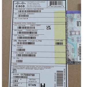 Commutateur <span class=keywords><strong>C9300</strong></span> neuf ou utilisé mGig et UPOE à 24 ports, <span class=keywords><strong>C9300</strong></span>-<span class=keywords><strong>24UX</strong></span>-E Network Essentials - Product Image 1