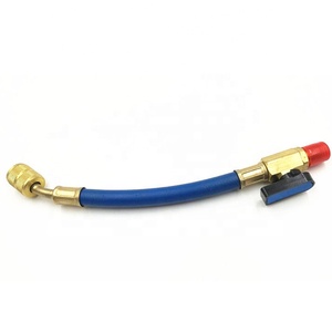Ensemble de tuyaux de charge de réfrigération 1/4 "outils de charge de climatisation à filetage SAE avec robinet à tournant sphérique - Product Image 6