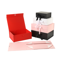 Nouvelle boîte pliante magnétique en papier avec logo UV personnalisé, grand logo, emballage de luxe, boîte cadeau rigide en carton pliable