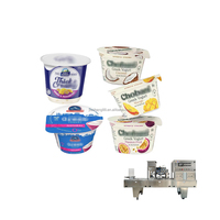 Vente chaude Automatique En Plastique En Plastique Jus De Fruits Lait Eau Minérale Tasse scellant Remplissage Machine D'étanchéité liquide pâte yaourt Machine D'emballage