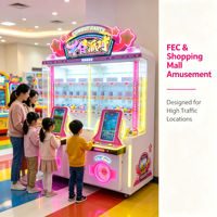 Machine d'arcade commerciale à monnayeur pour 2 joueurs, avec système de récompenses par compétences et de distribution de cadeaux mystères, pour salles d'arcade