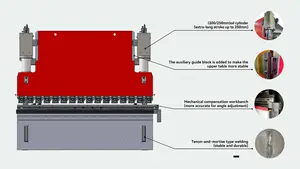 שמן-חשמלי היברידי מתכת גיליון כיפוף המכונה אוטומטי 3200 מ "מ מחרטת לחץ בלם מכונות