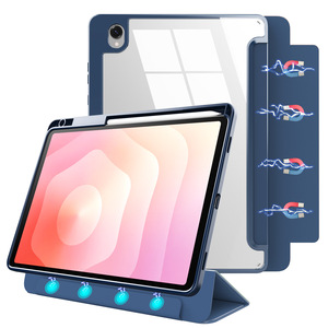 Custodia Protettiva per <span class=keywords><strong>Samsung</strong></span> <span class=keywords><strong>Tab</strong></span> A11 Plus 11 pollici S11 con Porta Penna Magnetico Rimovibile in Acrilico - Product Image 3