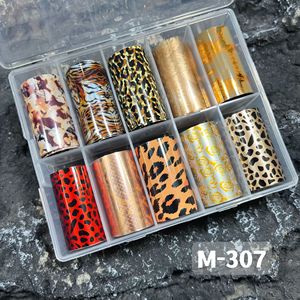 Nouvel ensemble de rouleaux de transfert d'autocollants 3D pour ongles, motif fleur holographique irisée, laser léopard, pour nail art français DIY - Product Image 3
