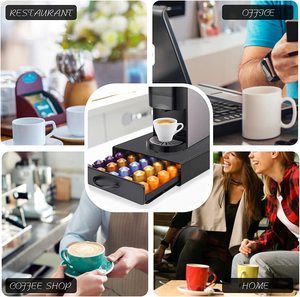 Support de stockage de café multifonction en métal, <span class=keywords><strong>dosette</strong></span> <span class=keywords><strong>Dolce</strong></span> <span class=keywords><strong>Gusto</strong></span>, <span class=keywords><strong>tiroir</strong></span> à capsules de café - Product Image 6