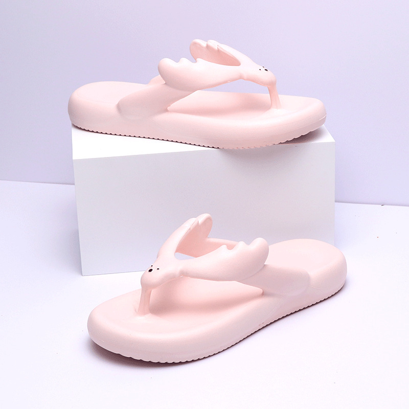 2023 Summer Beach Casual Slipper Flip-flops Outdoor Beach Shoes Soft Sole Platform Filpflops Slippers