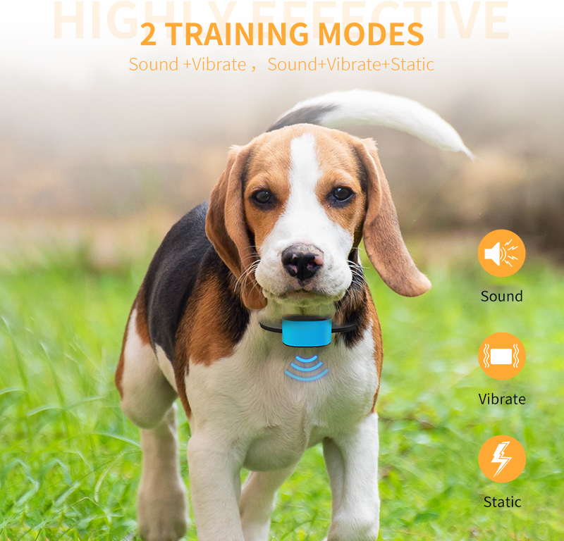 CSIWE Amazon Хит продаж, новый перезаряжаемый вибрационный ошейник для защиты от лая без собаки с длительным временем ожидания с [светодиодным] дисплеем