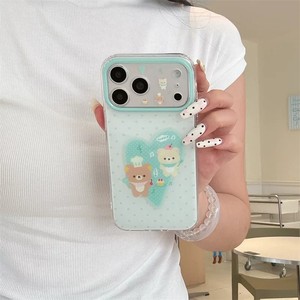 Nouvelle coque antichoc en TPU double couche IMD avec motif koala en forme de cœur à pois de dessin animé, compatible avec les modèles 17/16 Pro <span class=keywords><strong>Max</strong></span>/15 Pro - Product Image 3