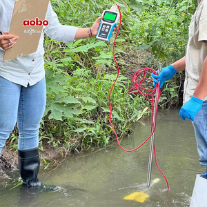 Portable Electromagnetic Speedometer Flowmeter <strong>with</strong> LCD Display Customized OEM Support For Water Medium - Product Image 5