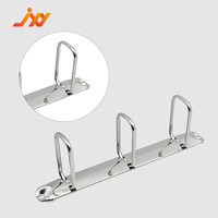 Carpeta Metálica Grande de 3 Anillos con Clip en Q, Hebilla para Encuadernación de Documentos A4, Material de Oficina