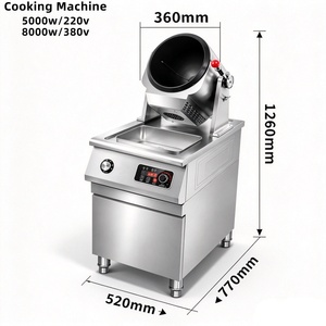 Commercial Automatic Fried Rice Robot Intelligent <b>Induction</b> Drum <b>Wok</b> Automatic Stir Frying Cooking Machine for Canteen Central K - Product Image 1