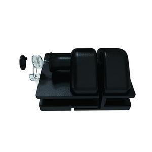 <span class=keywords><strong>Loquet</strong></span> de porte moderne en acier inoxydable satiné noir à fermeture douce pour garde-corps de balcon en verre sans cadre et clôture de piscine - Product Image 2