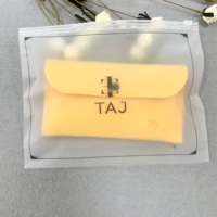 Sacs d'emballage pour vêtements avec logo personnalisé, en plastique PE CPE mat, avec fermeture éclair coulissante transparente, sacs en polyéthylène givrés pour vêtements