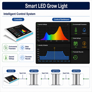 LED de culture COB haute efficacité 2,95 µmol/J IP65 pour jardin intérieur commercial dimmable 1000W 1500W - Product Image 4