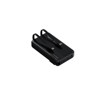 Banco de energía portátil PD22.5W de 10000/20000mAh con enchufe y 2 cables incorporados.