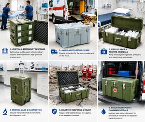 Boîtes à <span class=keywords><strong>outils</strong></span> en polymère haute résistance WeiBaiDa OEM, étanches IP67, résistantes à la poussière et aux chocs, pour le stockage de matériel - Product Image 3