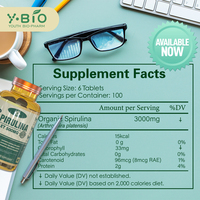 Comprimés de Spiruline OEM 500mg – Soutien Nutritionnel Végétal Riche en Protéines pour Adultes, Employés de Bureau et Maintien de la Santé Quotidienne