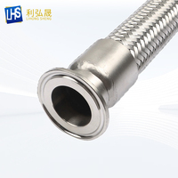 Raccord sanitaire en acier inoxydable 304, surface lisse, basse pression, raccord rapide en métal pour l'industrie chimique