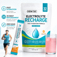 Poudre d'électrolytes sans sucre OEM, améliore l'immunité, pour adultes, végétariens, supplément d'hydratation sportive aux fruits, sans OGM