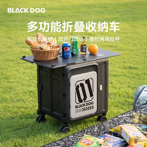 Carrito Plegable de Doble Puerta Blackdog Star-Return, Caja de Almacenamiento Plegable para Exteriores, Carrito de Camping con Asa Diagonal - Product Image 2