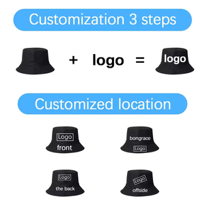Custom Logo Bucket <b>Hats</b> High Quality Waterproof for <b>Men</b> Women Kids Summer Outdoor Sports Fishing and <b>Sun</b> Beach Casual - Product Image 2