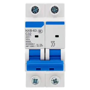 Supplier low price wholesale cheap 63a 2p miniature manual reset fuse circuit breaker