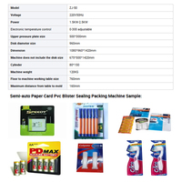 Machine de thermoscellage semi-automatique manuelle pour emballage sous blister PVC pour lentilles de contact